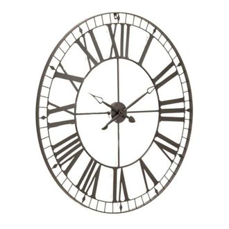 Atmosphera Reloj De Pared Para Sal&oacute;n Y Comedor Tibor, Dise&ntilde;o Elegante, Color Negro 88 Cm, Moderno Y Decorativo