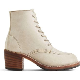 Red Wing Shoes Clara Roughout Leather Boot in White Sand Mohave at Nordstrom, Size 9.5