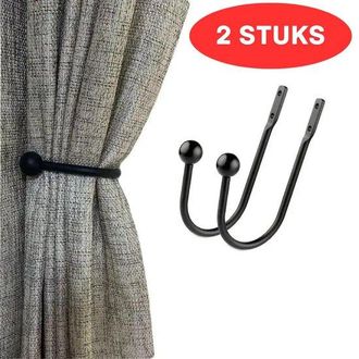 OEM Sujetadores De Cortinas - 2 Piezas - Sujetacortinas - Sujetadores Para Cortinas - Gancho Para Sujetar Cortinas - Bronce