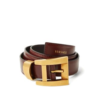Versace Belts, female, Brown, Size: 70 CM Belt