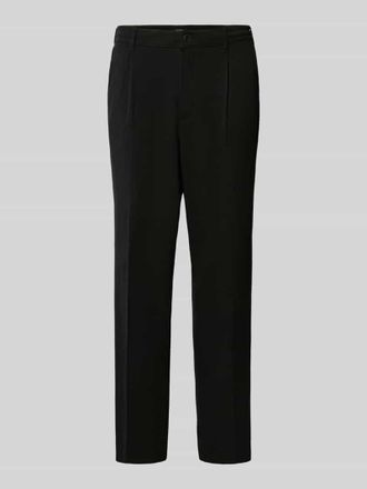 Mc Neal Wide Fit Stoffhose mit B&uuml;gelfalten in Marine, Gr&ouml;&szlig;e XL