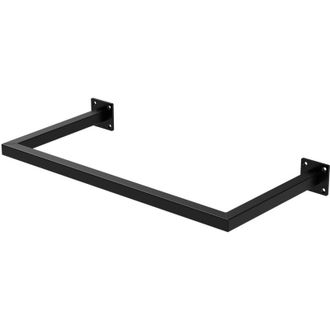 ML Design Perchero De Pared 60 X 30 Cm Negro De Acero Inoxidable Para Vestidor O Armario Barra De Almacenamiento Hasta 50kg Perchero Para Ropa Toallas O Utensil