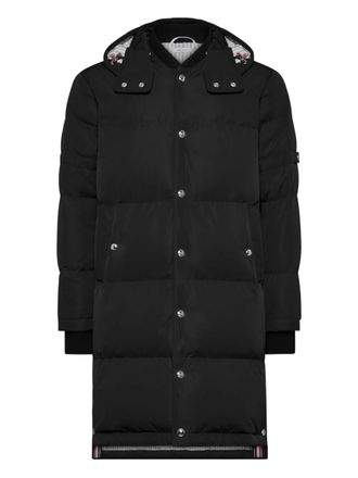 Thom Browne snap-fastening padded coat - Nero