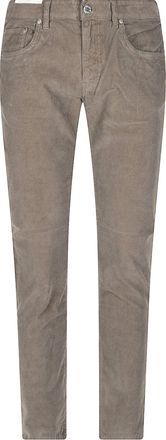 Pantaloni Torino Taupe Swing Slim-Fit Five-Pocket Chino Pants