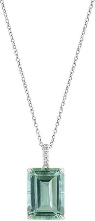 Effy Green Amethyst Emerald Cut Pendant Necklace at Nordstrom Rack, Size 18