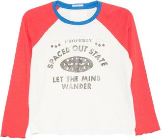Mother The Vintage Sporty Concert Graphic-print T-shirt