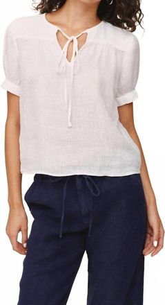 Bella Dahl Flowy Pullover Top In White