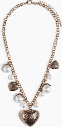 H&M Halskette mit Herz - Braun