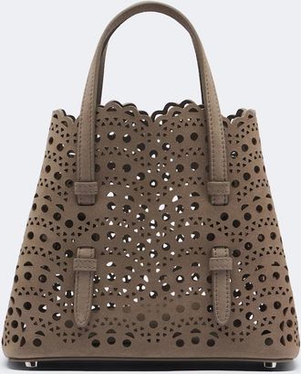 Alaia Ala&iuml;a Borsa a mano Mina 20 Vienne in suede