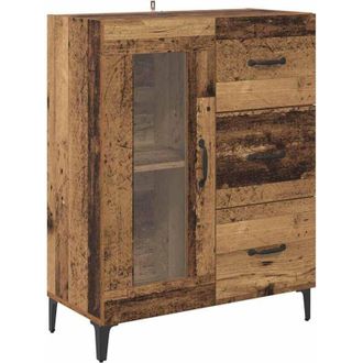 vidaXL Sideboard Old Wood 69.5 x 34 x 90 cm Engineered Wood and Iron vidaXL