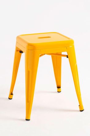Regalos Miguel Pack 4 taburetes peque&ntilde;os color amarillo en acero reforzado