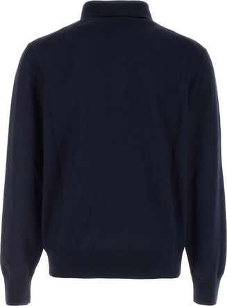 HUGO BOSS Virgin Wool Polo - Navy