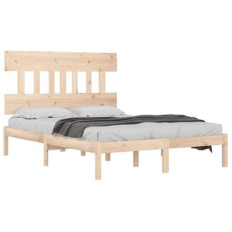 vidaXL Estructura De Cama De Madera Maciza De Pino 160x200 Cm Vidaxl