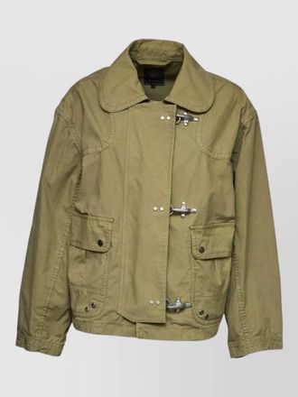 Fay three ganci collared bomber jacket