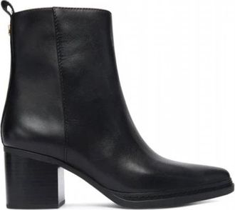 Michael Kors Lex Leren Laars - Dames - Laarzen met Hak - Zwart - 36 EU - Leer - Schoenen