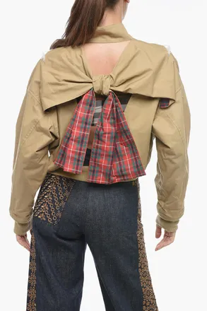 Undercover Cotton Bomber Bare Back with Cut-out Details Undercover