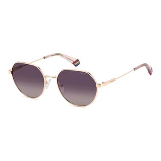Polaroid Gold Violet Sunglasses Burgundy Shaded Polarized - unisex - Polaroid - Sunglasses - Yellow - 54 MM - Accessories