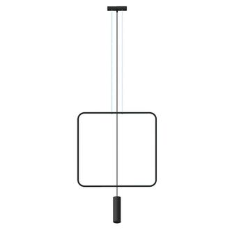 Sollux Lighting Minimalistic Pendant Lamp 175x61x6cm 1xLight in Black | Size: 175 x 61 x 6 cm