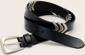 AllSaints Leather Suki Leather Belt, Size: XS