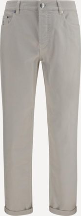 Brunello Cucinelli Jeans con piccolo risvolto Man 50