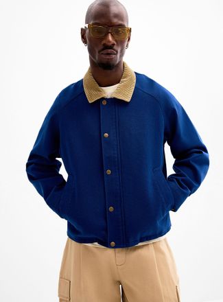 Le 31 Mens Corduroy-collar workwear jacket