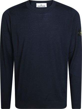 Stone Island Maglia GC Patch Ribbed Crewneck Sweater