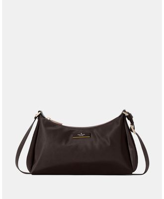 Kate Spade New York Womens Carter Nylon Small Shoulder Bag - Dark Brown - One Size