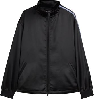 adidas x Y-3 Satin Gradient 3-Stripes Track Top Asia Sizing Black KW9617
