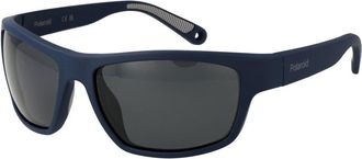 Polaroid Blauwe Plastic Zonnebril