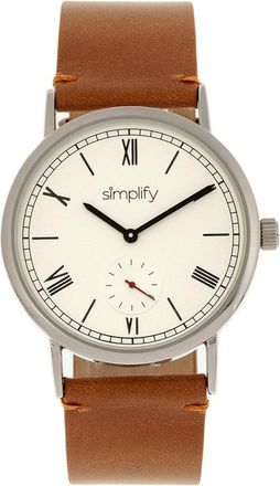 Simplify The 5100 Leather-Band Watch