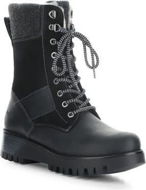 Bos. & Co. Genus Prima Waterproof Platform Bootie in Black Saddle/suede/t at Nordstrom Rack, Size 10-10.5Us / 41Eu