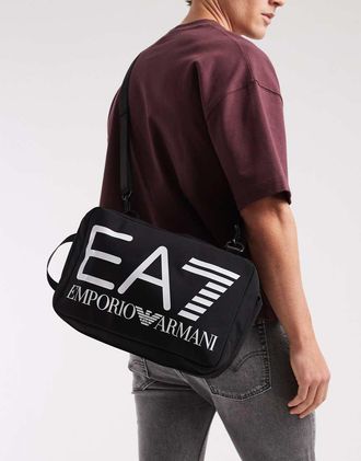 Emporio Armani Armani - EA7 - Borsa piccola nera con logo-Nero
