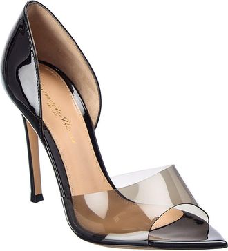 Gianvito Rossi Bree 150 Patent & Vinyl Sandal