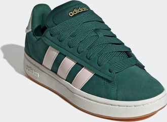 adidas Sneaker ADIDAS SPORTSWEAR GRAND COURT ALPHA, Damen, Gr. 38,5, gr&uuml;n (collegiate gr&uuml;n, wonder quartz, linen gr&uuml;n), Leder, Textil, Schuhe Sneaker, Design