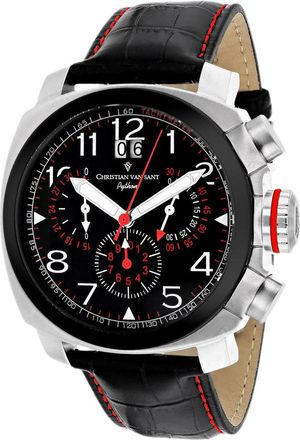 Christian Van Sant Mens Black dial Watch
