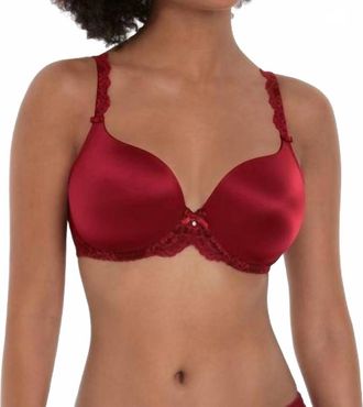 Rosa Faia Bobette Wired Padded Bra In Ruby
