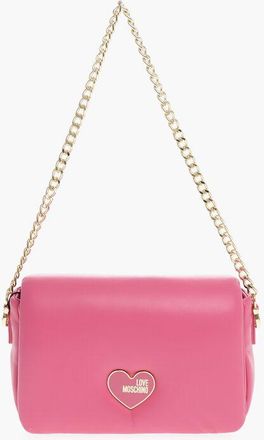 Moschino LOVE Faux Leather Crossbody Bag with Golden Chain size Unica