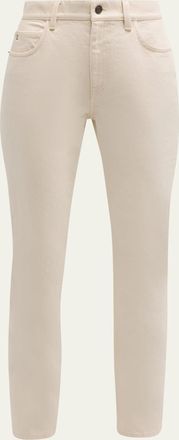 Lafayette 148 New York Cropped Straight-Leg Denim Jeans
