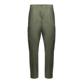 Aeronautica Pa1718Uct04331 Cropped Trousers - male - Aeronautica Militare - Cropped Trousers - Green - 5XL - Trousers