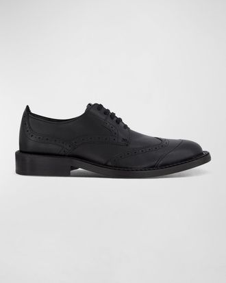 Karl Lagerfeld Men & apos;s Braided Welt Wingtip Derby Shoes