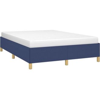 vidaXL Cama Sin Colch&oacute;n Tela Azul 140x200 Cm Vidaxl