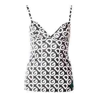Dolce & Gabbana DG Print Underwear Shirt - female - Dolce & Gabbana - Sleeveless Tops - Multicolor - 2XL - Tops