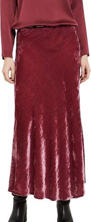 ottod'Ame Soft Velvet Midi Skirt in Pink at Nordstrom, Size 42 It