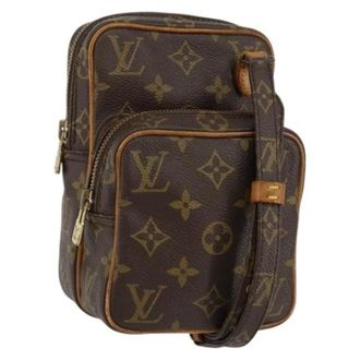 Louis Vuitton Vintage, unisex, Bruin, ONE Size, Pre-owned Canvas Cross Body Bag