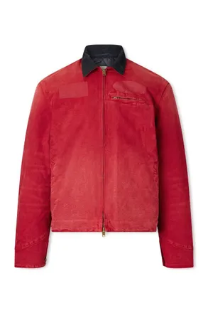 Cherry Los Angeles Sun Faded Padded Denim Chore Jacket