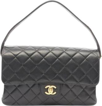 Chanel Pre-owned Vintage Shoulder Bag - Dames - Vintage Schoudertas - Zwart - ONE Size - Vintage