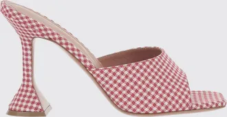 Amina Muaddi Mules Lupita in pelle stampa cocco