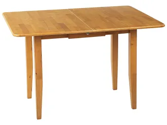 Beliani Beliani - Tavolo Da Pranzo Allungabile In Legno Chiaro 90/120 X 60 Cm Cassetto Masela
