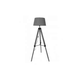 Fabrilamp Pie salon julen 1xe27 madera gris/negro regx45x45 cm