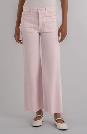 Kut from the Kloth Meg High Rise Patch Pocket Wide Leg Jeans in Princess at Nordstrom, Size 12P